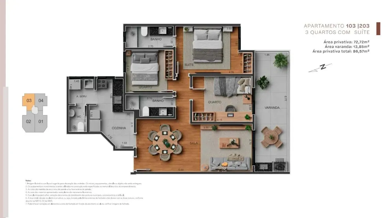 PLANTA 86m²