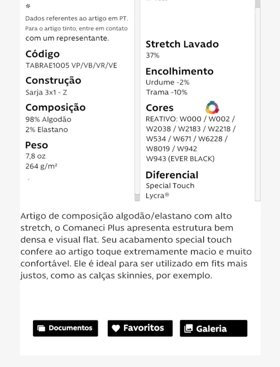 Vendo ou Troco Rolo de tecido Sarja Vicunha 98% algodão 2% elastano - Foto 2