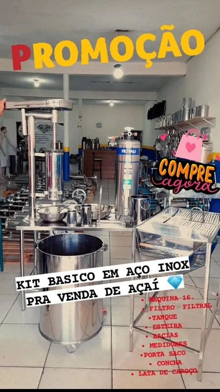 MESAS INOX PRA PONTO AÇAI - Foto 2