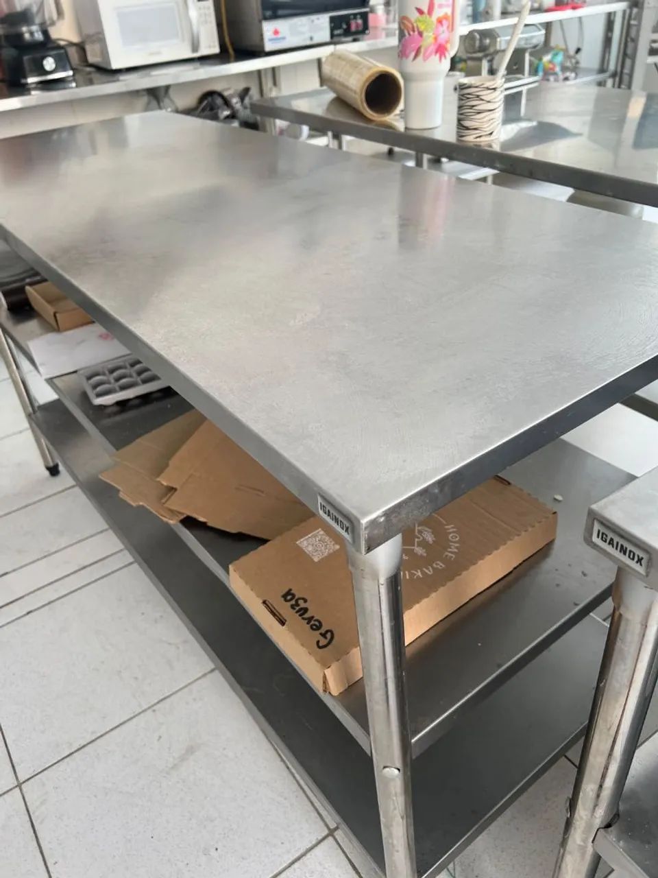 Bancada de aço inox 