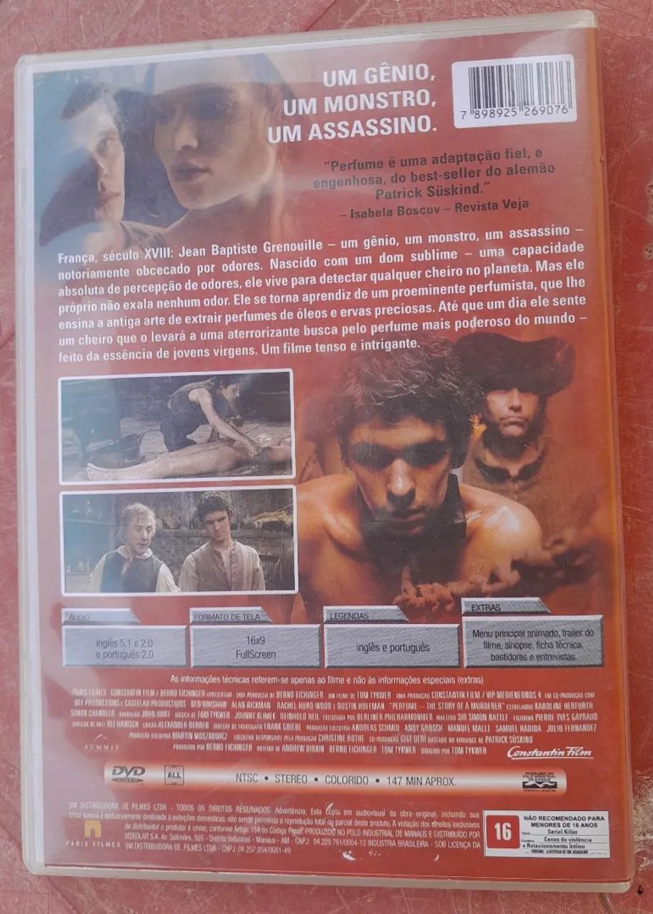 DVD FILME: PERFUME - A HISTÓRIA DE UM ASSASSINO. - Foto 3