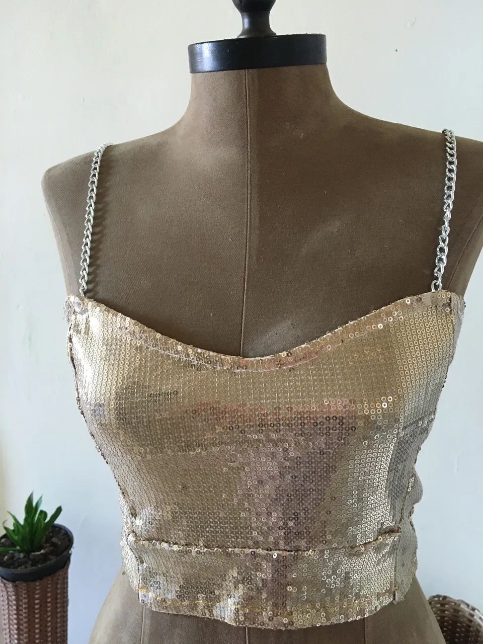Cropped em paetê - Foto 4