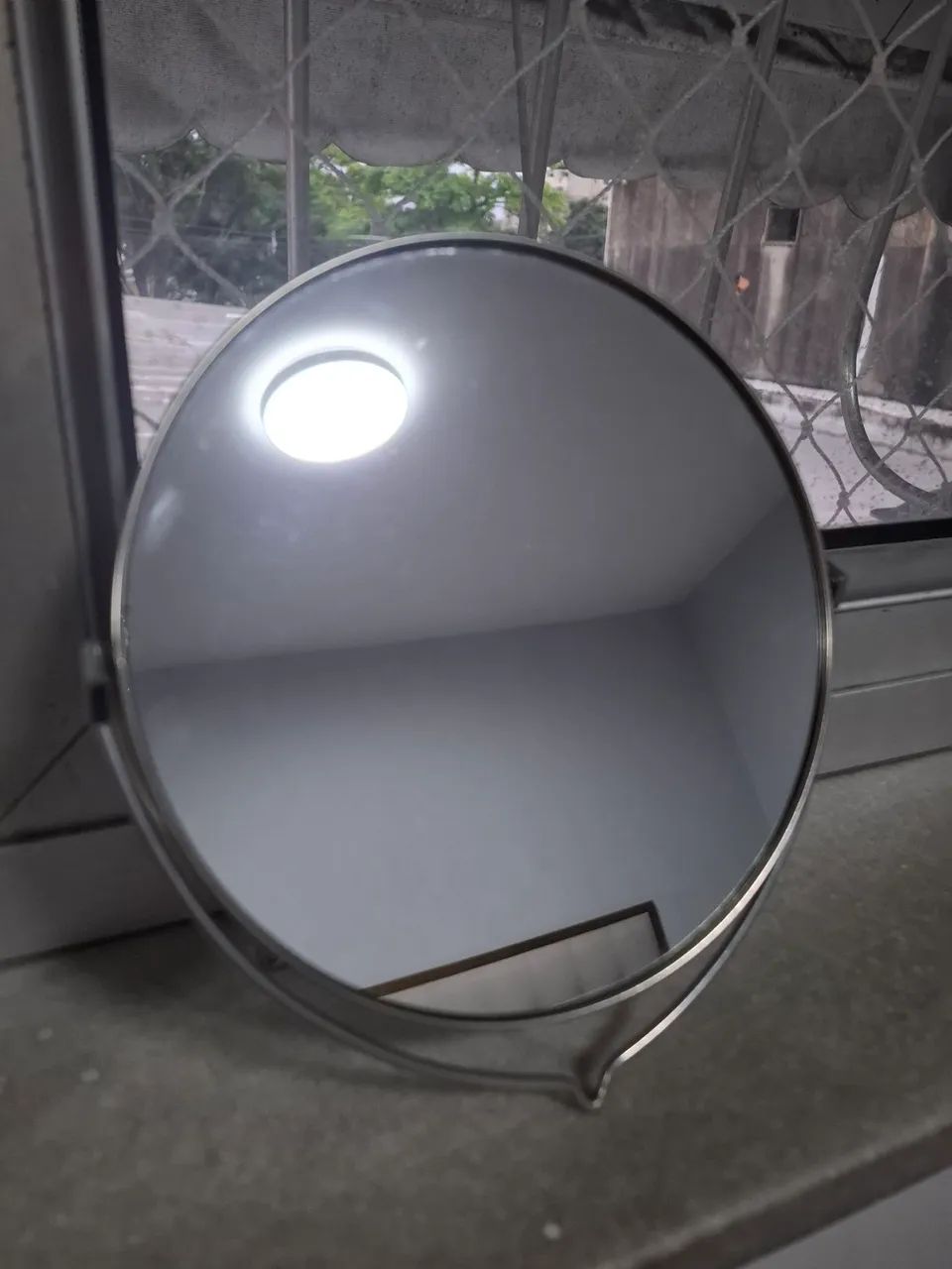 Espelho de Viagem de Inox