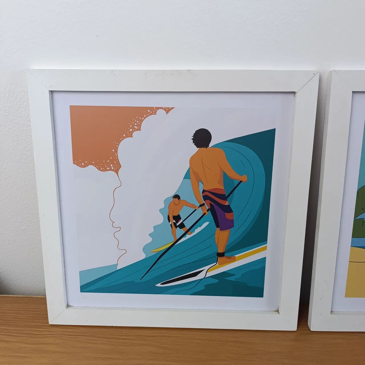 Par de quadros decorativos de surf - Foto 4