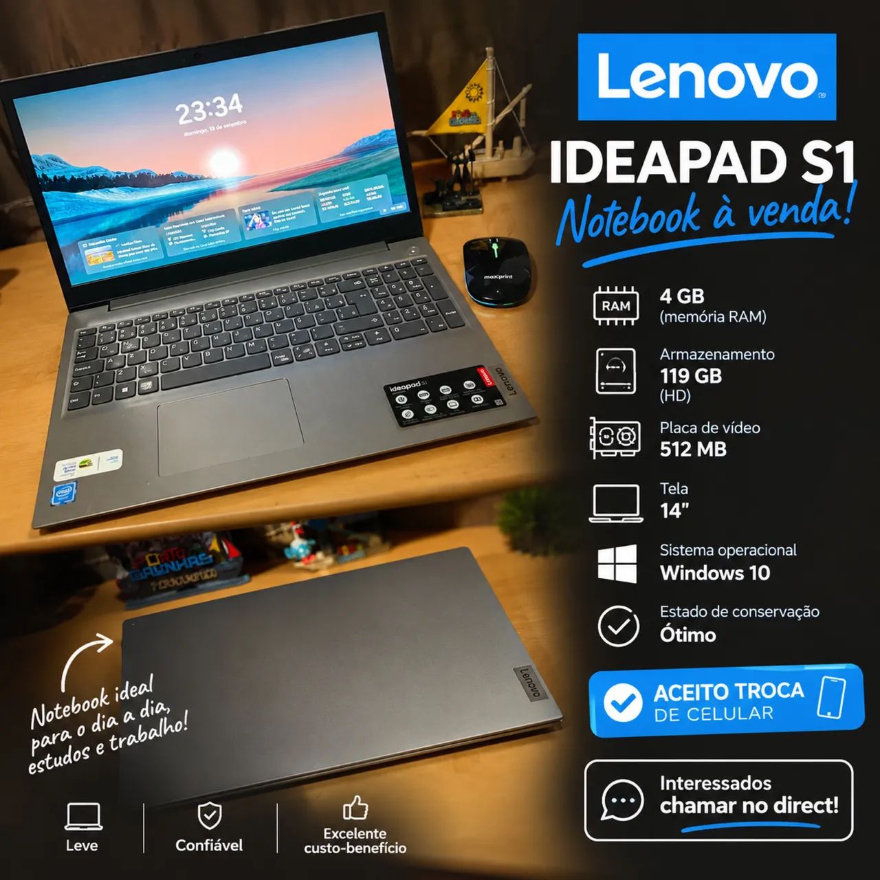 Notebook Lenovo ideapad S1