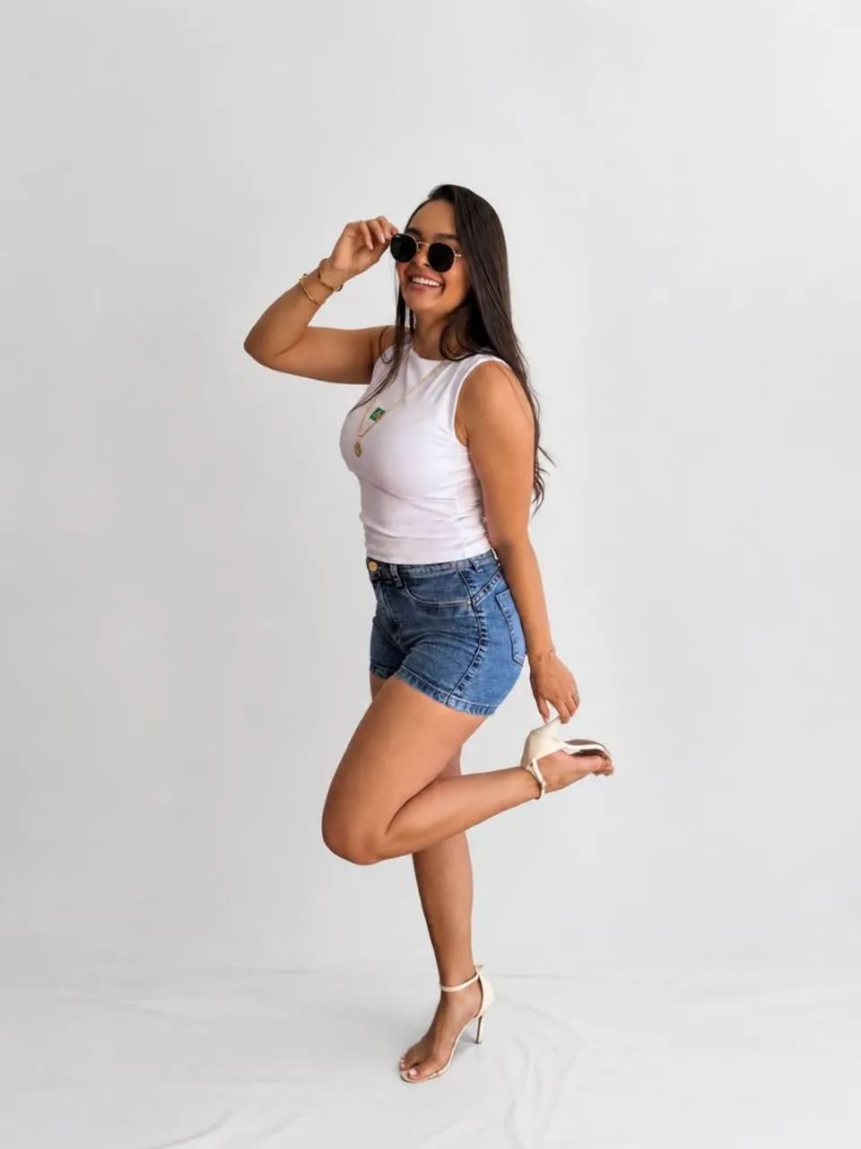 Short jeans feminino  - Foto 3