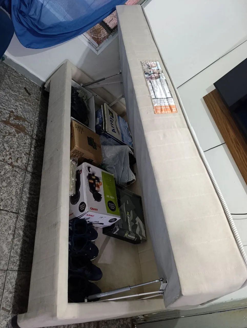 Cama box solteiro ótimo preço. - Foto 2