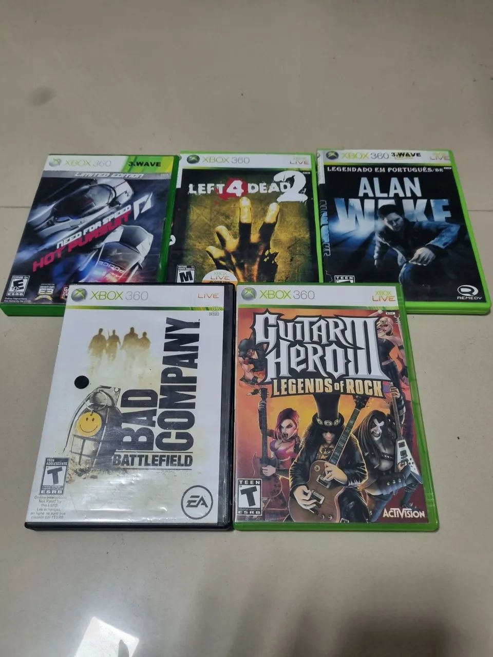 Xbox 360 super slim com controle e 5 jogos  - Foto 2