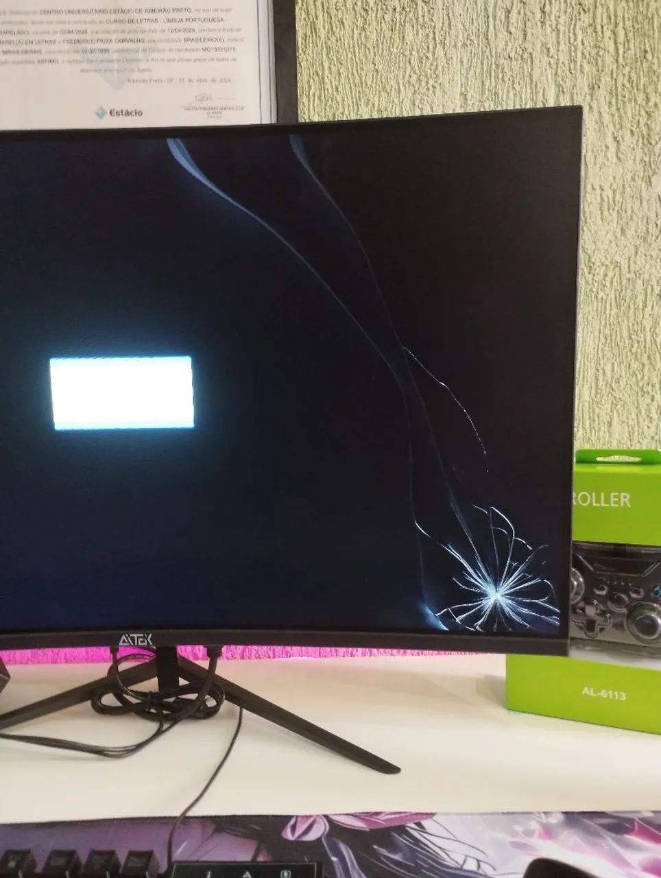 Monitor Curvo Aitek 27" Full HD 180 Hz 1 ms  - Foto 2