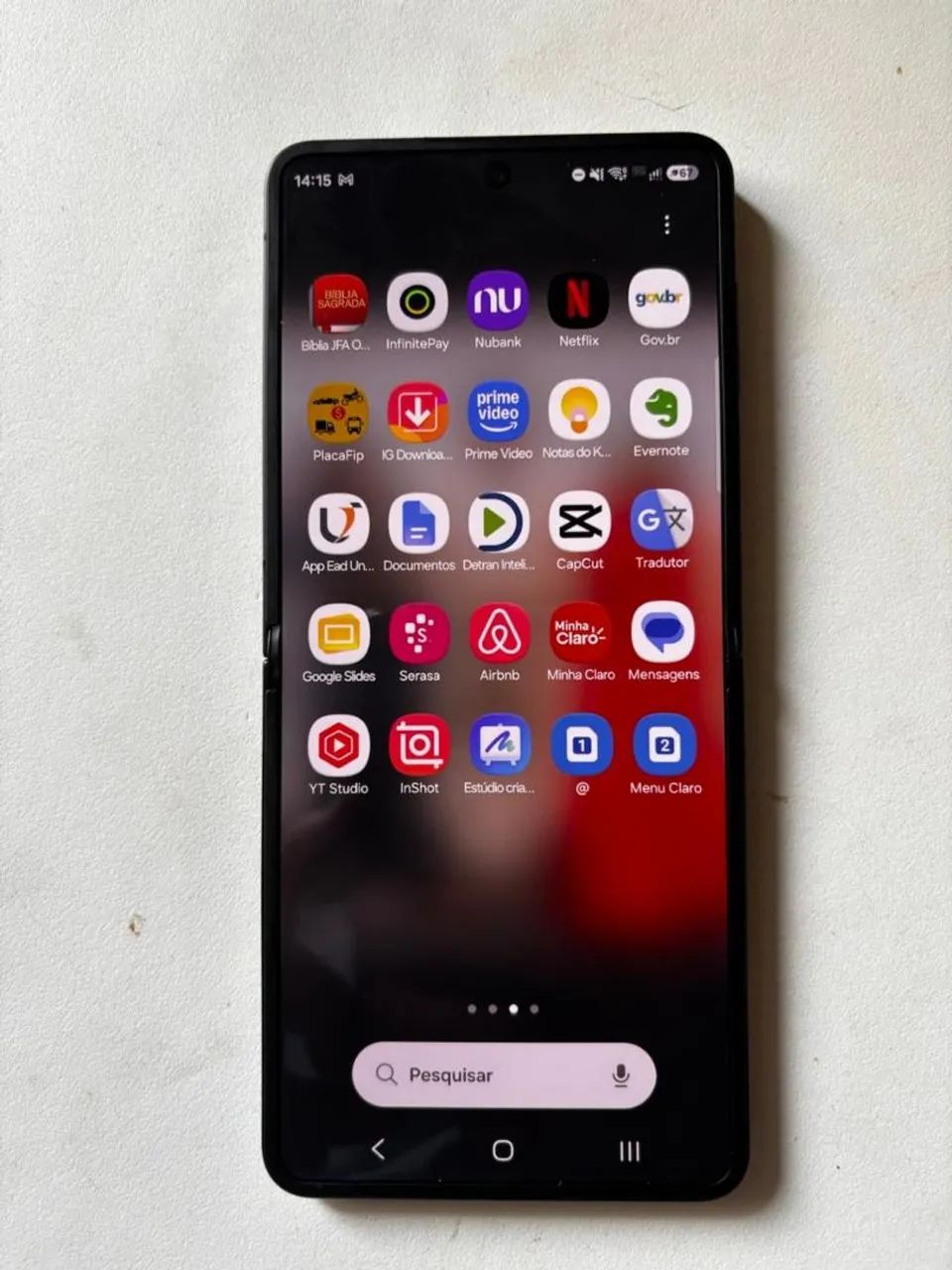 Samsung Zflip 7 - Um mes de uso - troco por iPhone  - Foto 3