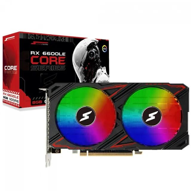 Placa De Vídeo SuperFrame AMD Radeon RX 6600LE Core, RGB, 8GB