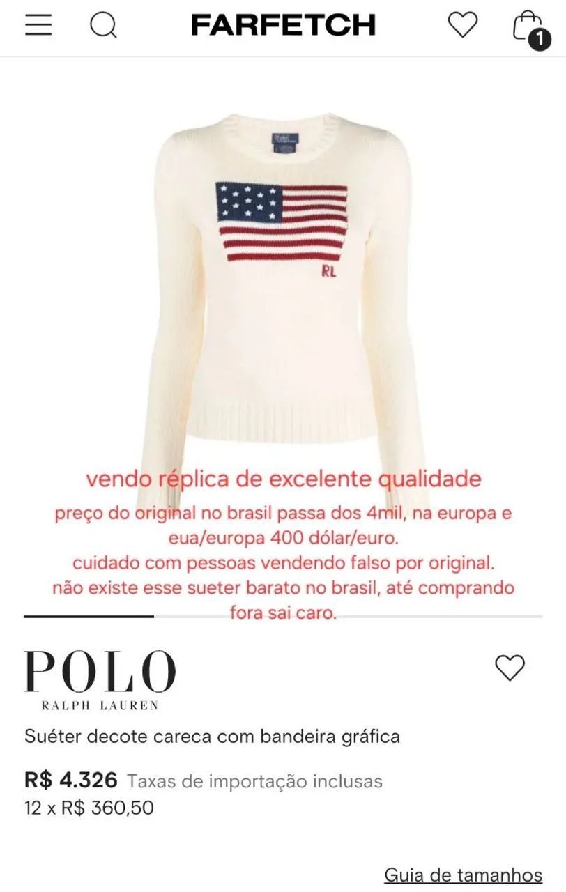 Sueter bandeira ralph lauren - Foto 5