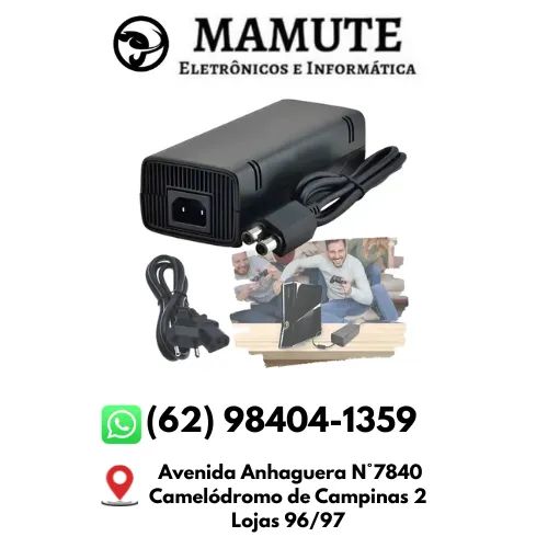Fonte Para Xbox 360 Slim 2 Pinos Bivolt 110v 220v