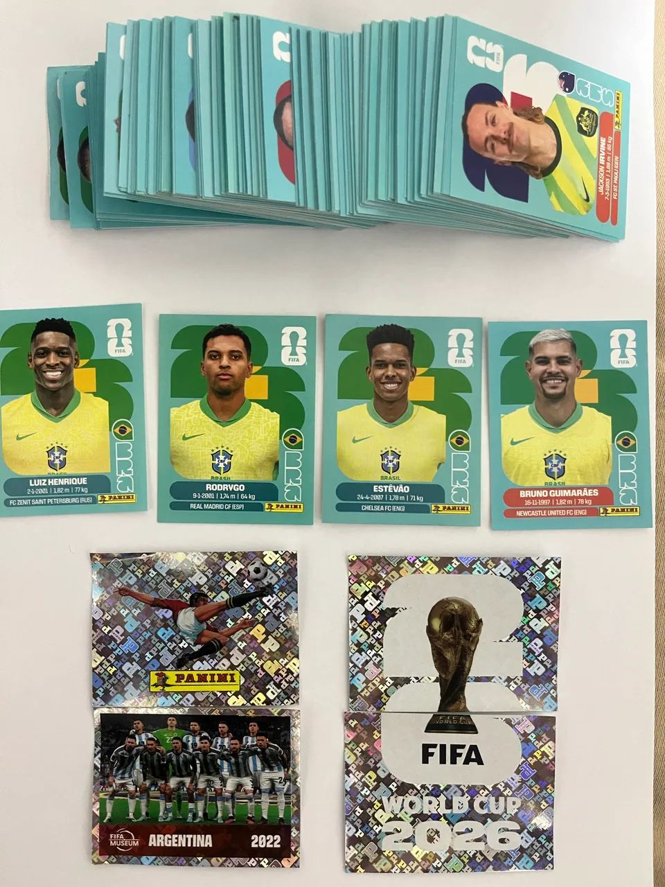 Figurinhas avulsas da Copa do Mundo 2026