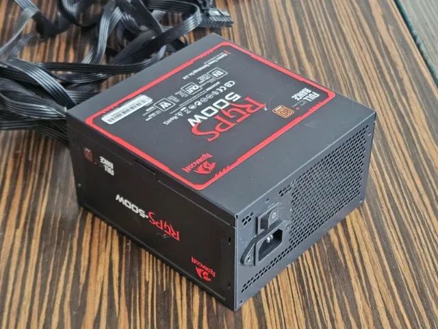 Fonte Redragon 500W 80 Plus Bronze RGPS-500W (Semi Nova) - Peças