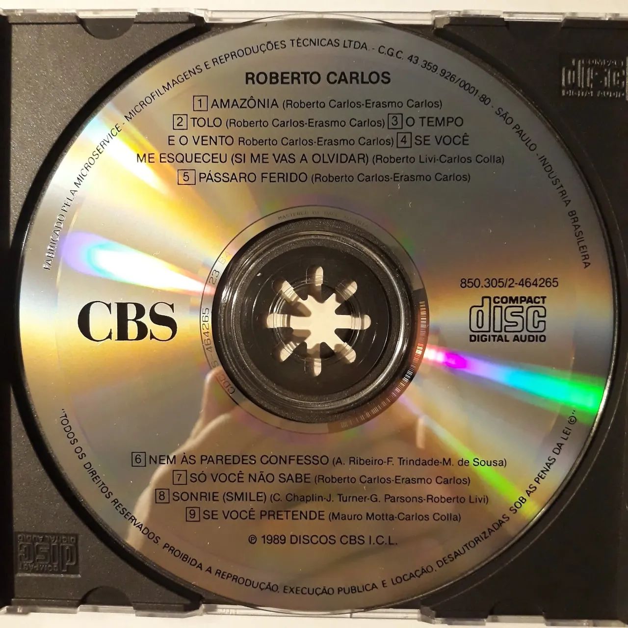 Cd Roberto Carlos - 1989 - Raríssimo  - Foto 4