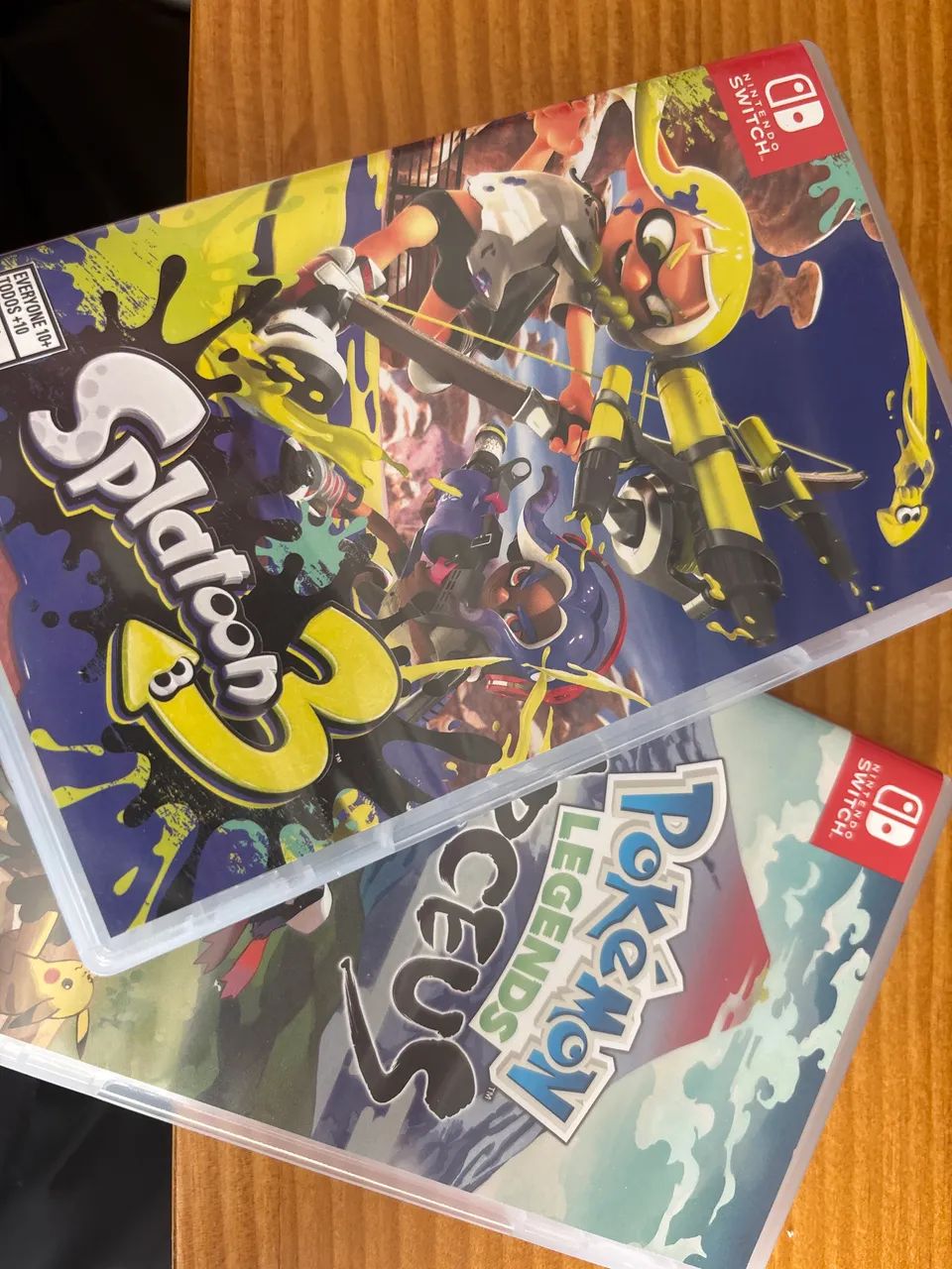 Jogos Switch Splatoon3 e Pokémon Arceus