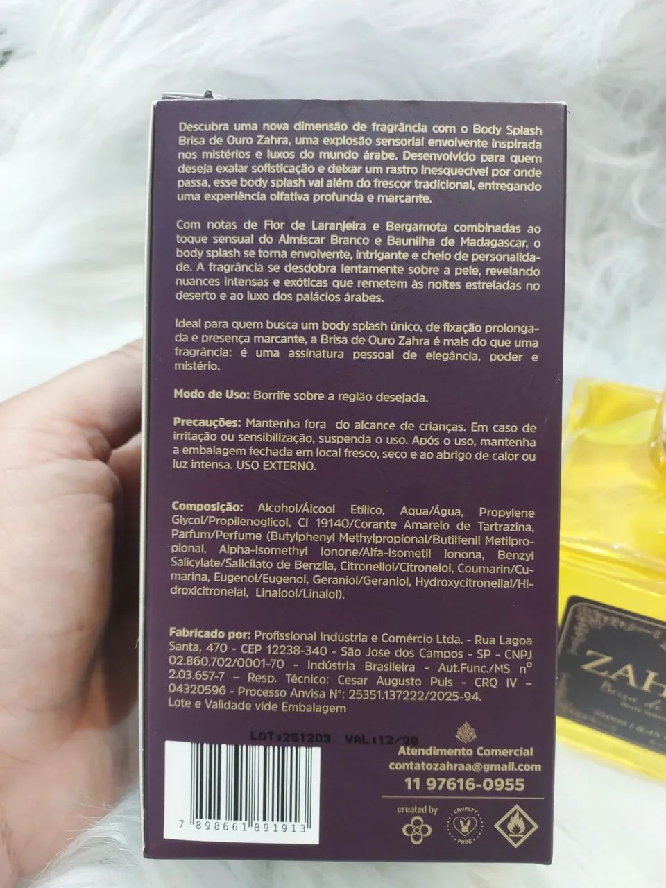 ZAHRA Brisa de Ouro Body Splash 250ml  - Foto 3