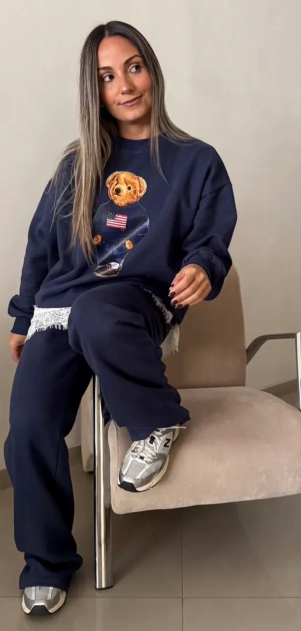 Conjunto Moletom Ursinho Teddy - Foto 2