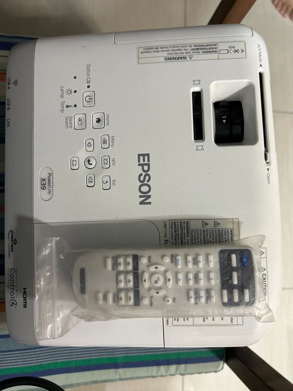 Projetor Epson X39 completo  - Foto 3