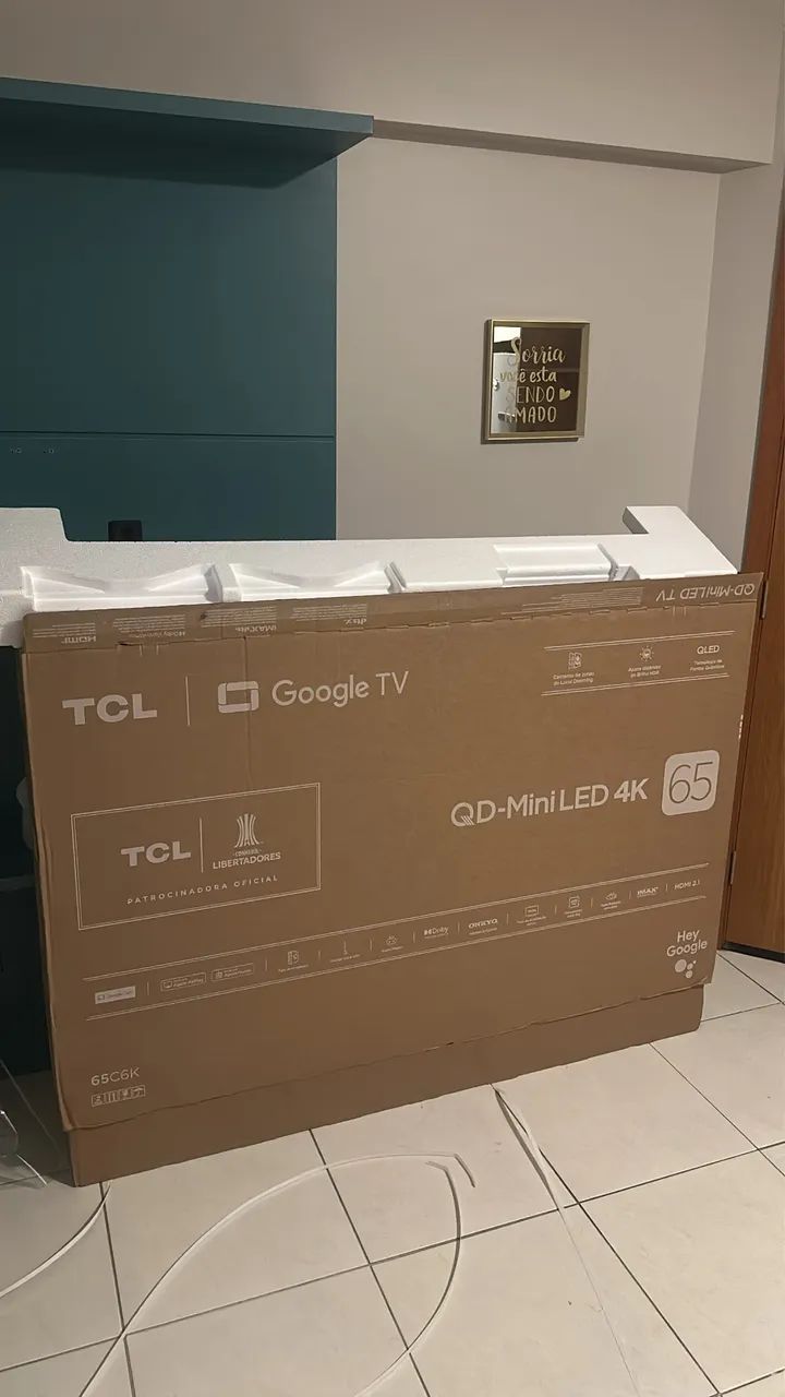 TV 65 polegadas 4k 120hz TCL nova na caixa - Foto 3