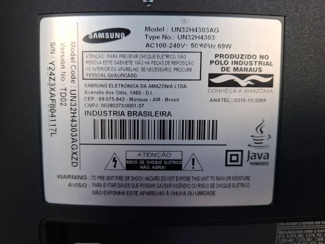 Smart Tv Samsung 32'' HD UN32H4303AG - Foto 3