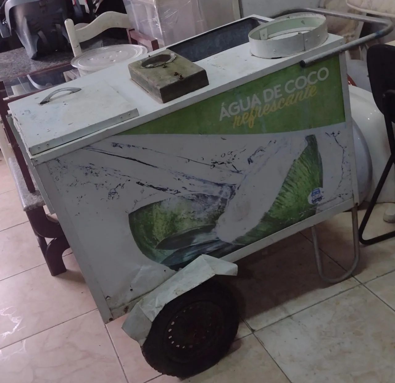 Carrinho de pra vende água de coco na praia  - Foto 2