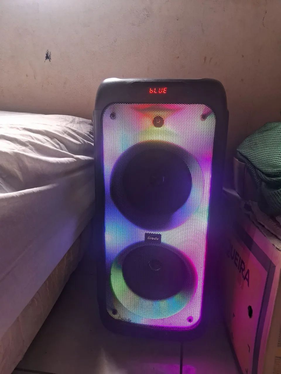 Caixa de Som Amplificada Bluetooth com Leds Ritmos  (usado) - Foto 3