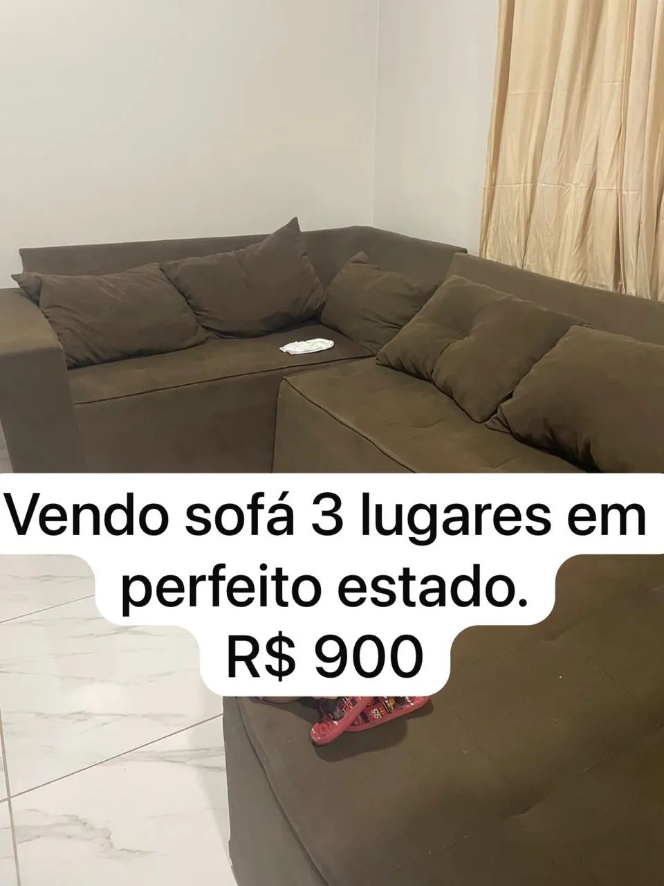 Vendo sofá 3 lugares 