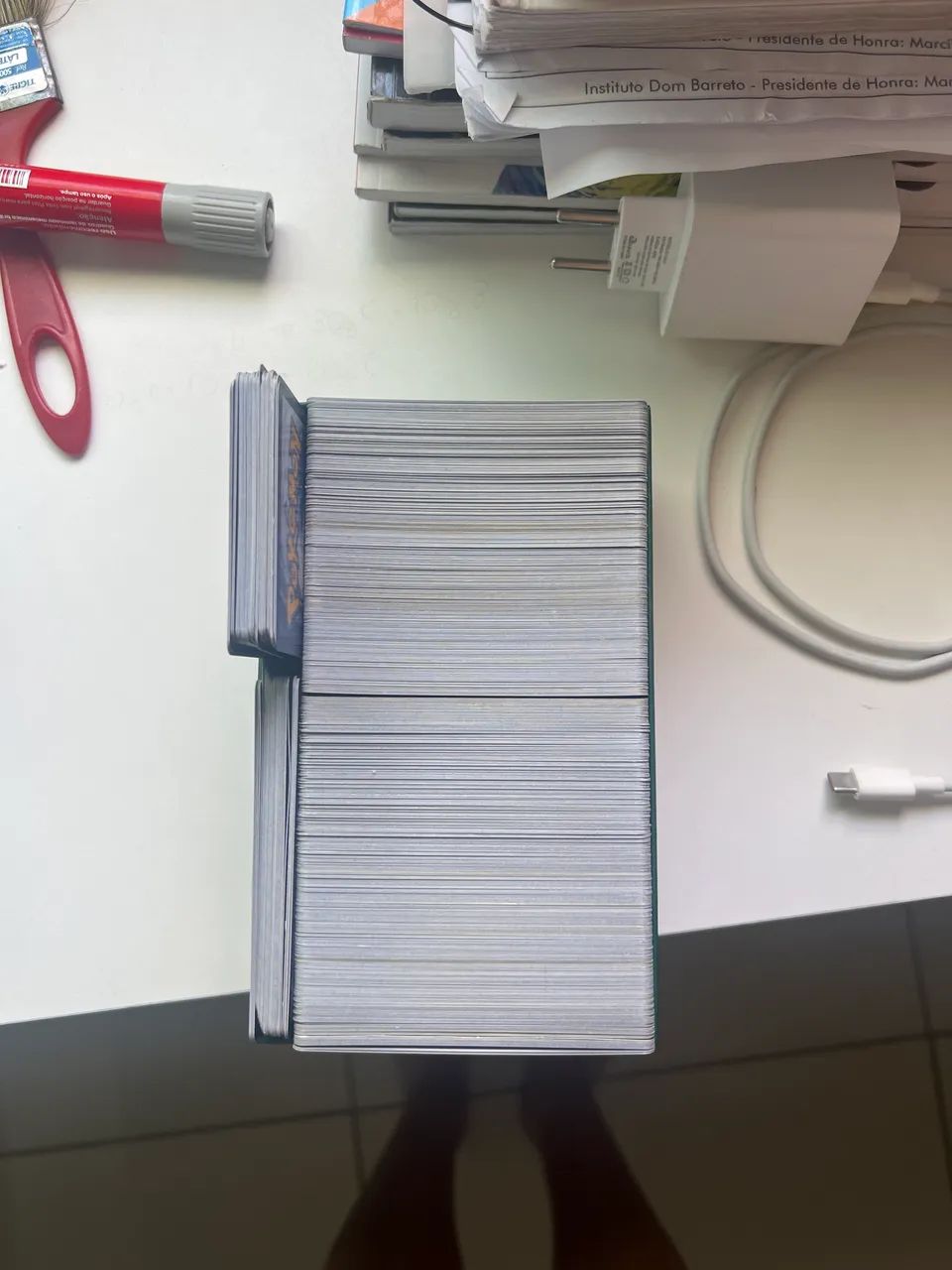 Bulk de cartas Pokémon com 520 cartas