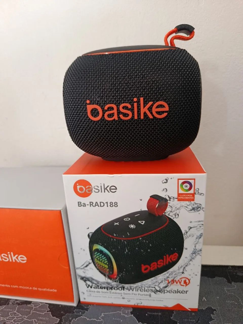 Caixinha Basike 15W IPX7 via bluetooth original / PREÇO IMBATÍVEL  - Foto 4