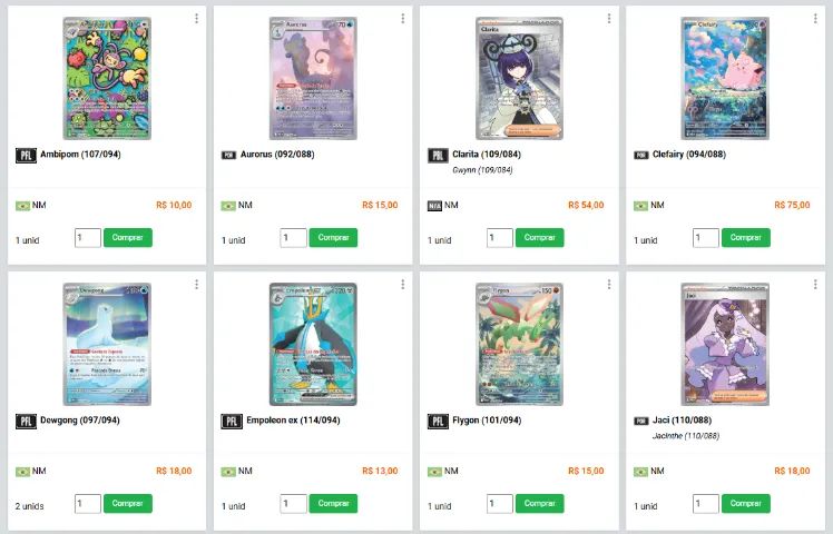 Cartas Pokémon 