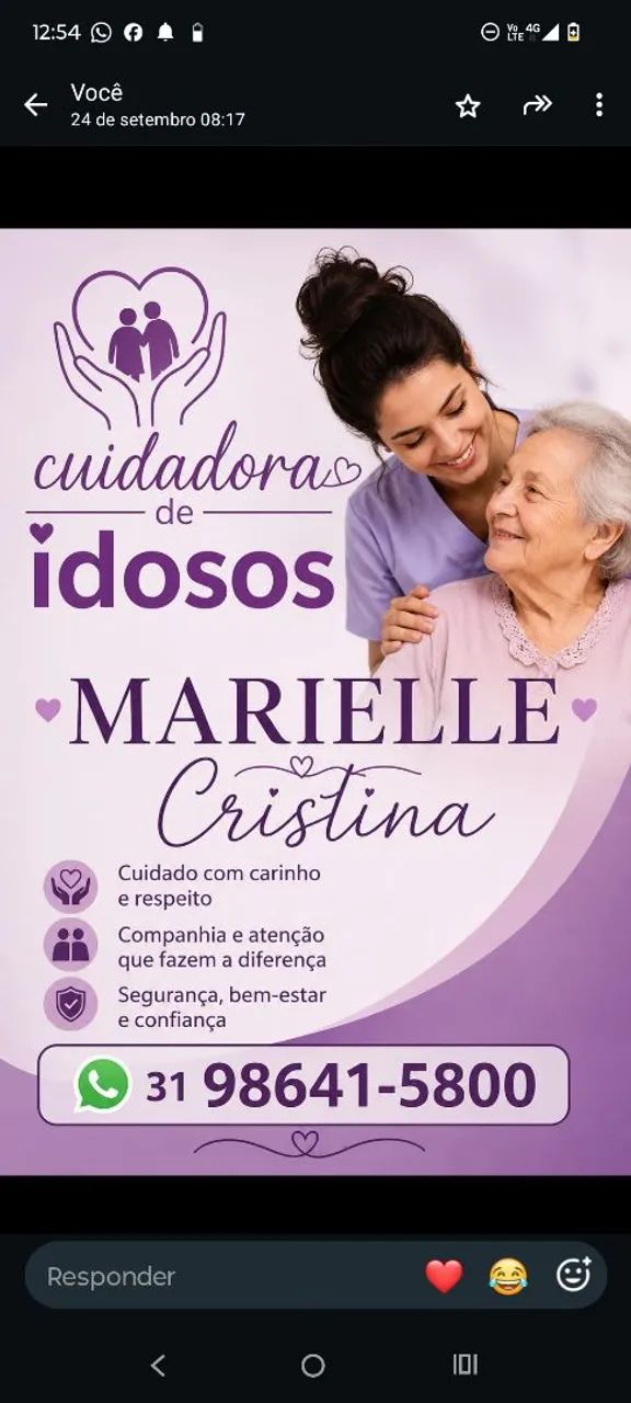 Cuidadora de idosos 
