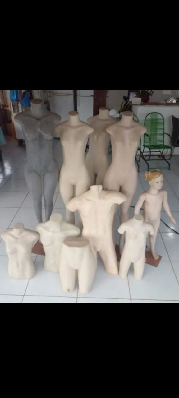 MANEQUINS BEM CONSERVADO.(60 REAIS CADA)