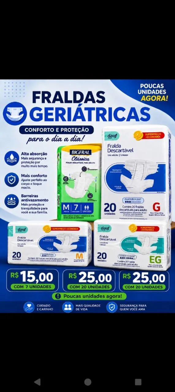 Fraldas Geriátricas