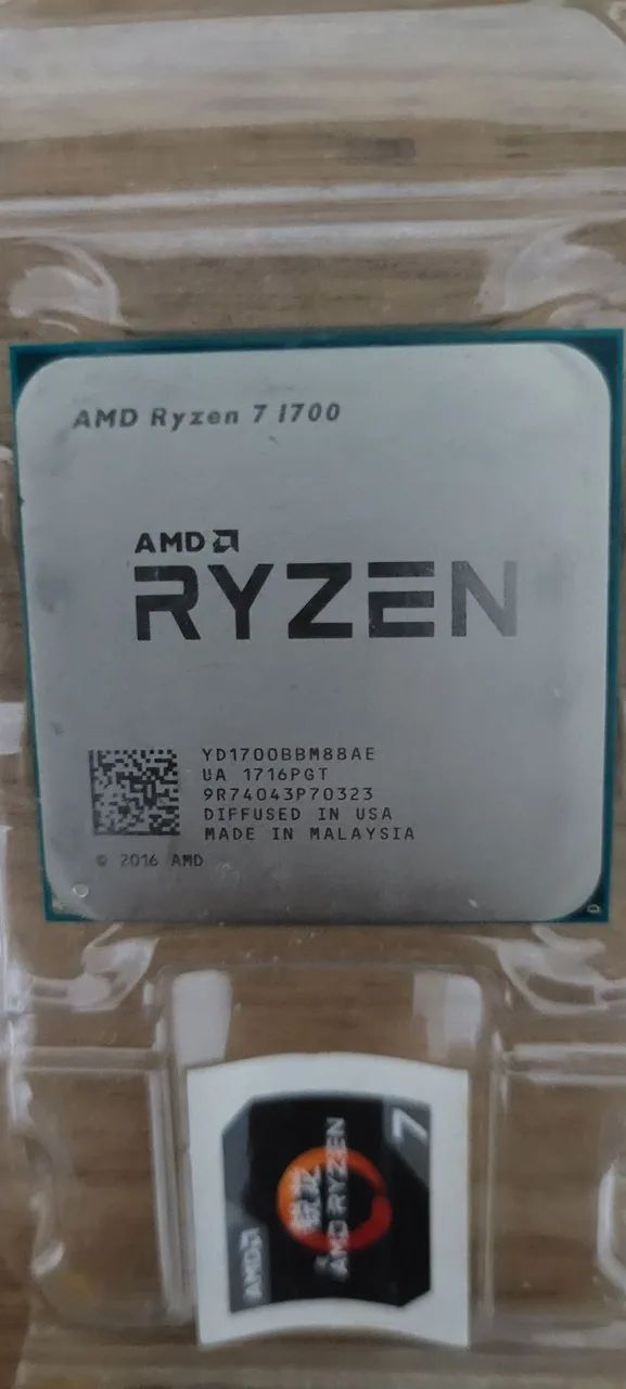 AMD Ryzen 7 1700 AM4 16 Threads