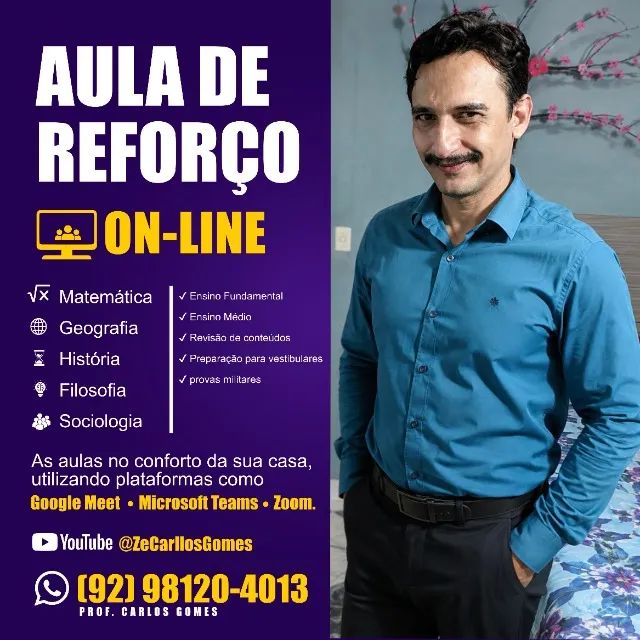 OFEREÇO AULAS DE REFORÇO ESCOLAR