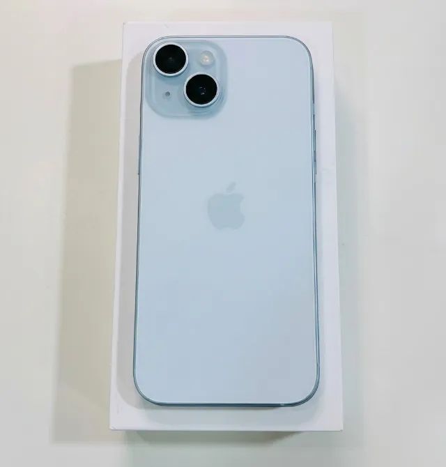 iPhone 15 (Azul claro) 128GB - Usado (1 ano) + NF Impecável - Foto 4