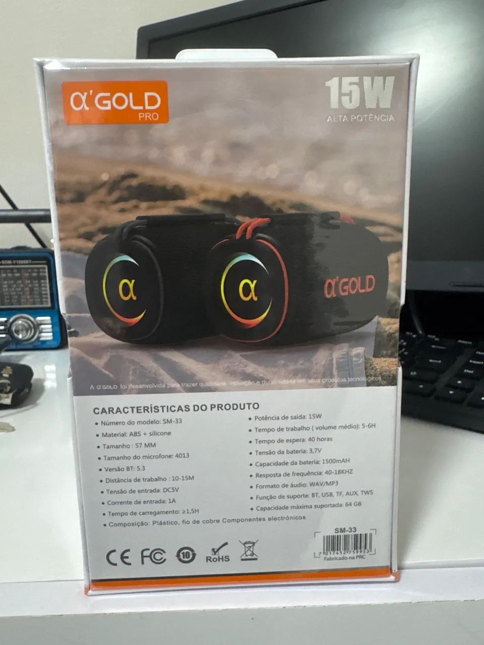 Caixa de som GOlD SM 33 15W  - Foto 2