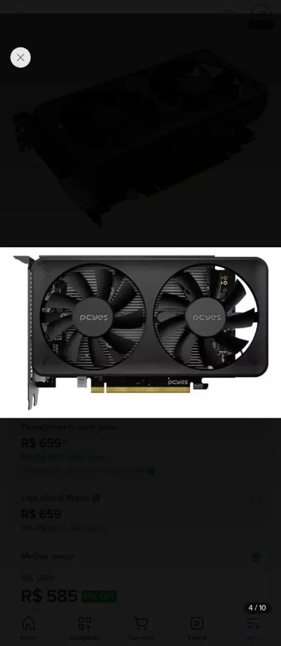 Placa de vídeo RX 550