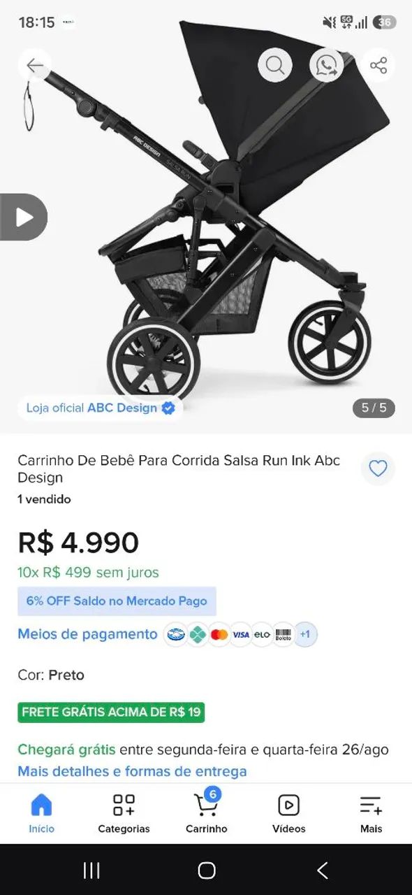 Vendo carrinho de bebê de corrida  - Foto 3