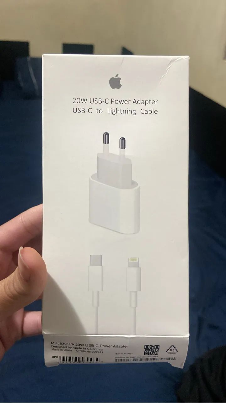 CARREGADOR IPHONE CABO+FONTE USB-C 20W - Foto 3