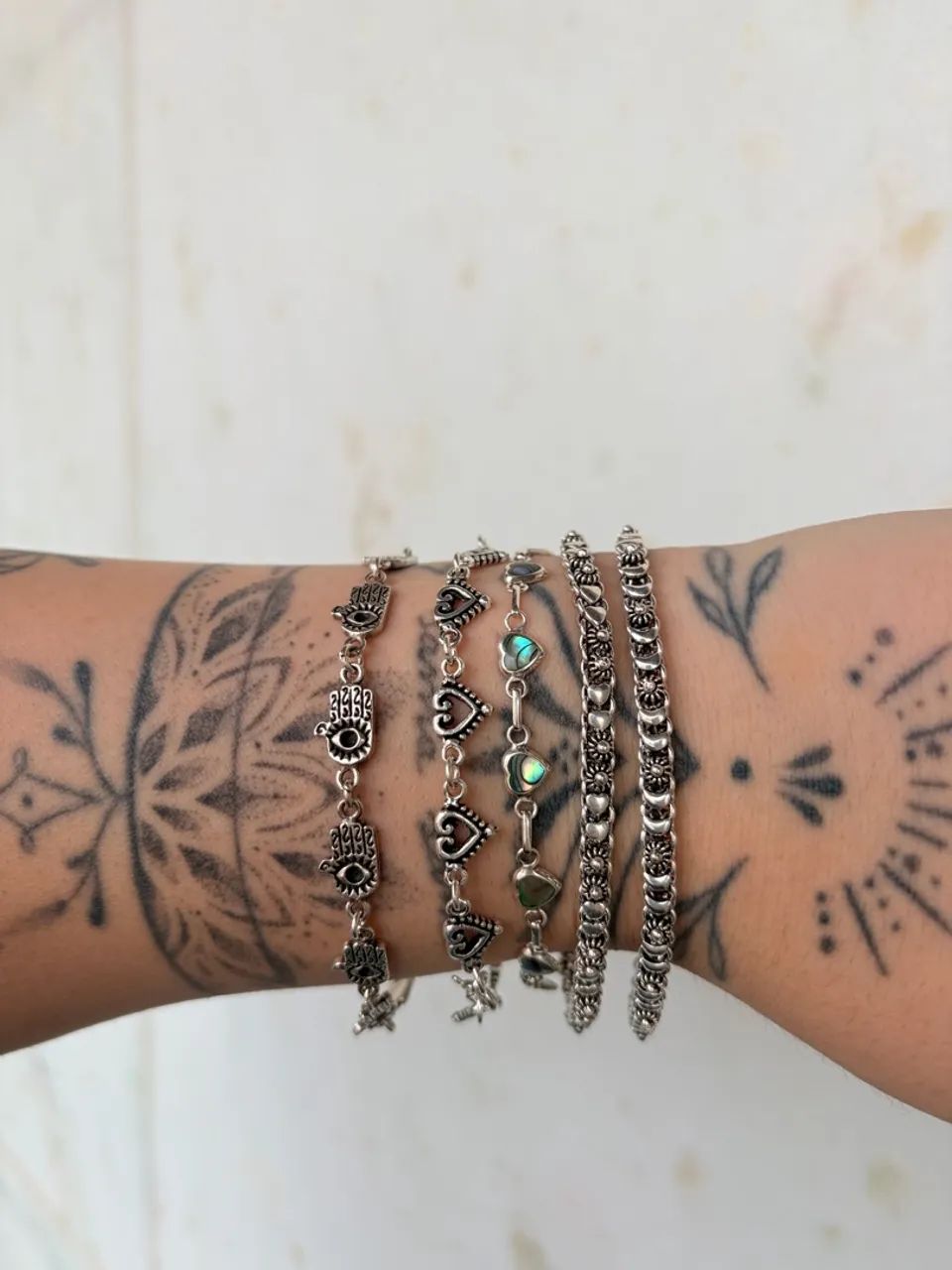 kit pulseiras em prata 925 - Foto 2