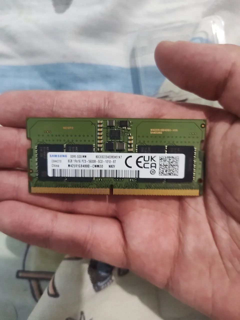Memória RAM 8GB DDR5 5600MHz Samsung - Notebook Gamer