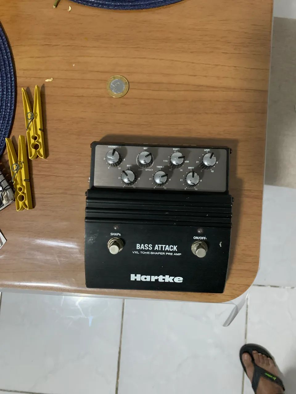 Pedal preamp baixo