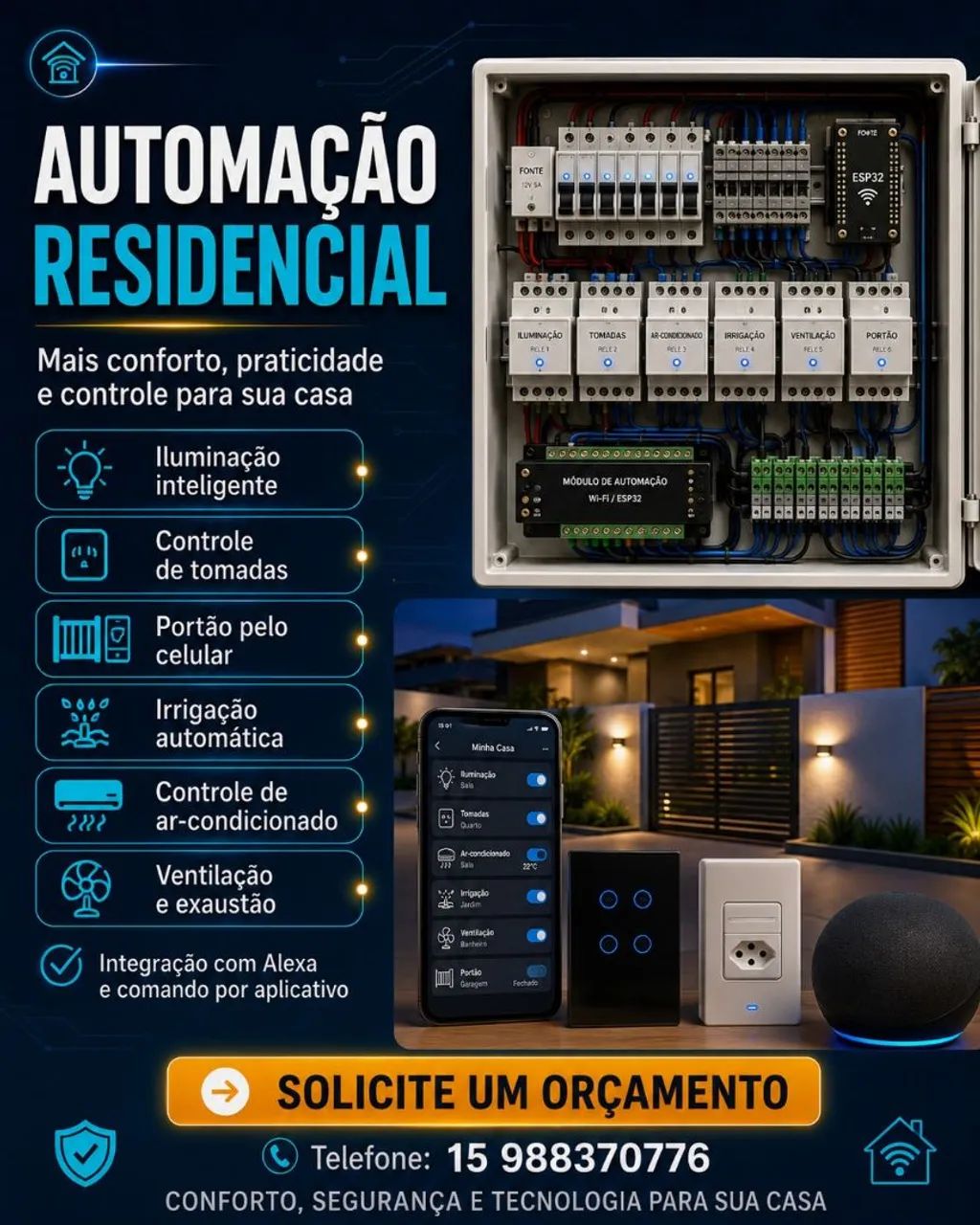 Eletricista Residencial | Quadros Elétricos | HE Serviços Elétricos