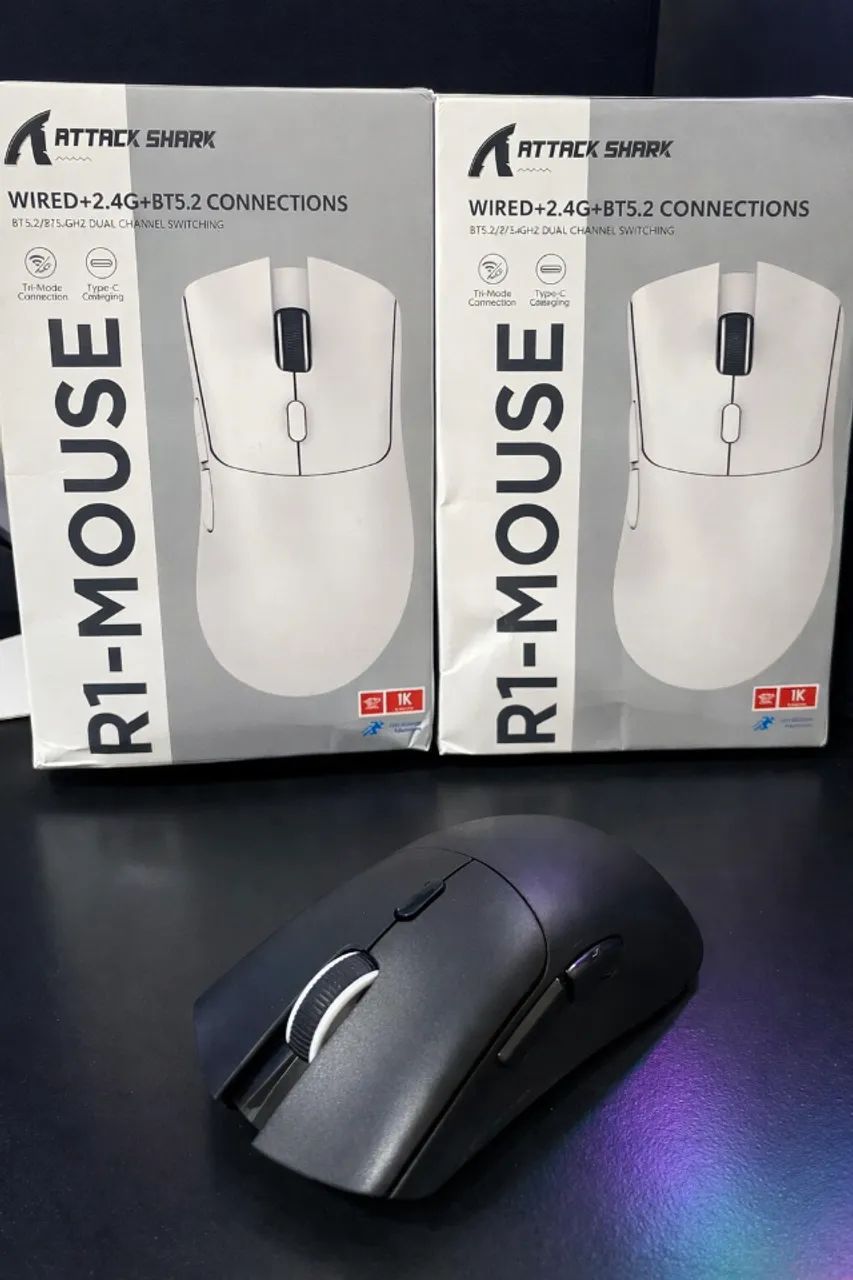 MOUSE R1 SHARK ATTACK - ENTREGA GRÁTIS - Foto 3