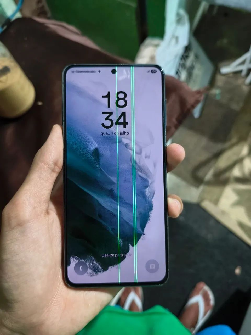 S21 5G 128/8 com linha verde  - Foto 4