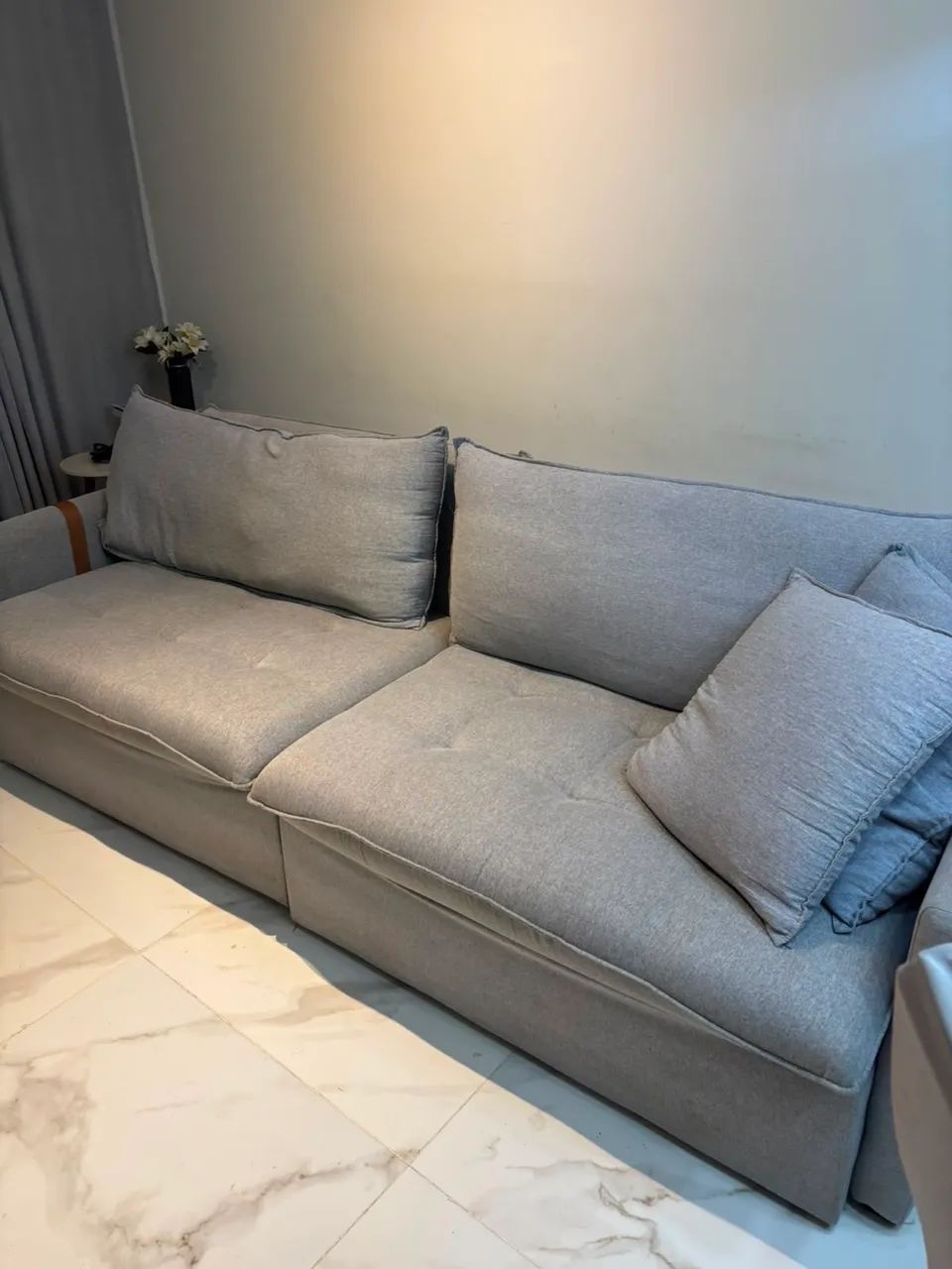 Sofá cama 2,60(5 lugares) de linho  - Foto 5