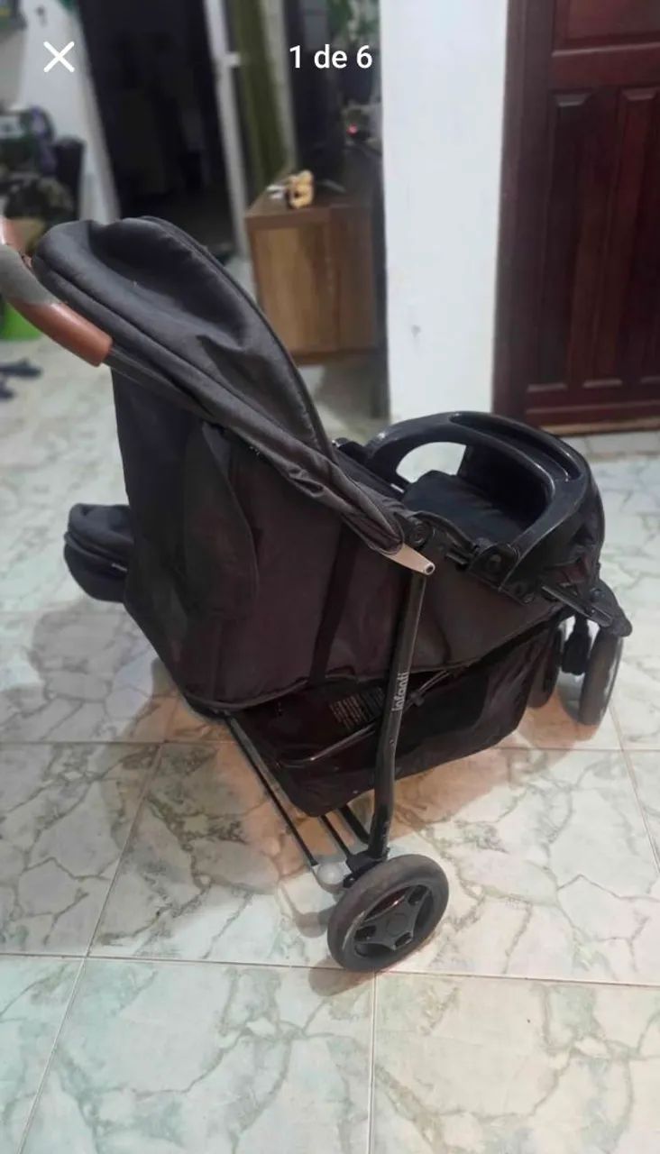 Carrinho e bebê conforto marca Borigotto - Foto 2